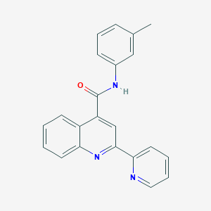molecular formula C22H17N3O B2498488 2-(pyridin-2-yl)-N-(m-tolyl)quinoline-4-carboxamide CAS No. 879919-44-5