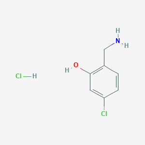 molecular formula C7H9Cl2NO B2498495 2-(Aminomethyl)-5-chlorophenol;hydrochloride CAS No. 2418692-12-1