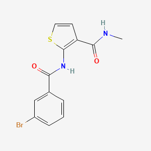 molecular formula C13H11BrN2O2S B2498508 2-(3-bromobenzamido)-N-methylthiophene-3-carboxamide CAS No. 941871-25-6