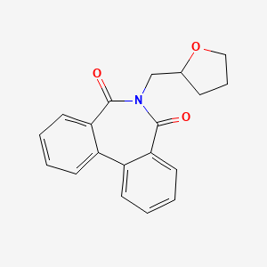 molecular formula C19H17NO3 B2498509 6-(Oxolan-2-ylmethyl)benzo[d][2]benzazepine-5,7-dione CAS No. 312518-86-8