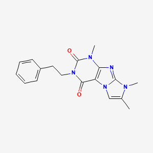 1,7,8-trimethyl-3-phenethyl-1H-imidazo[2,1-f]purine-2,4(3H,8H)-dione