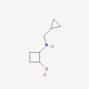 molecular formula C8H15NO B2498519 2-[(环丙基甲基)氨基]环丁烷-1-醇 CAS No. 2157362-28-0