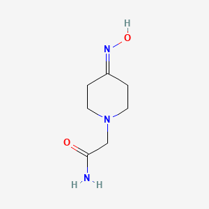 molecular formula C7H13N3O2 B2498524 2-[4-(Hydroxyimino)piperidin-1-yl]acetamide CAS No. 923225-14-3