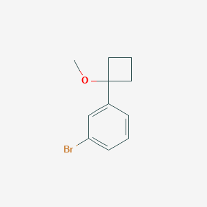 1-Bromo-3-(1-methoxycyclobutyl)benzene