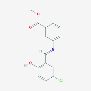 methyl 3-{[(1E)-(5-chloro-2-hydroxyphenyl)methylene]amino}benzoate
