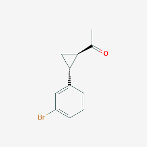 1-[(1R,2R)-2-(3-Bromophenyl)cyclopropyl]ethanone