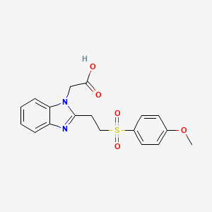 {2-[2-(4-Methoxy-benzenesulfonyl)-ethyl]-benzoimidazol-1-yl}-acetic acid