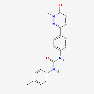 1-(4-(1-Methyl-6-oxo-1,6-dihydropyridazin-3-yl)phenyl)-3-(p-tolyl)urea