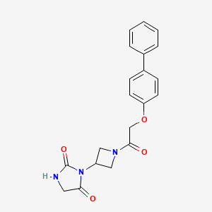 3-(1-(2-([1,1'-Biphenyl]-4-yloxy)acetyl)azetidin-3-yl)imidazolidine-2,4-dione