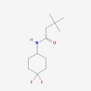 molecular formula C12H21F2NO B2498575 N-(4,4-difluorocyclohexyl)-3,3-dimethylbutanamide CAS No. 2034461-18-0