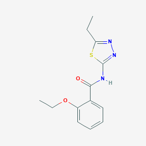 molecular formula C13H15N3O2S B249858 2-ethoxy-N-(5-ethyl-1,3,4-thiadiazol-2-yl)benzamide 