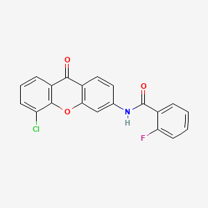 N-(5-chloro-9-oxo-9H-xanthen-3-yl)-2-fluorobenzamide