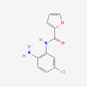 molecular formula C11H9ClN2O2 B2498587 N-(2-氨基-5-氯苯基)呋喃-2-甲酰胺 CAS No. 926197-06-0