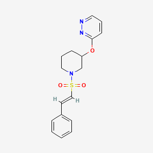 (E)-3-((1-(styrylsulfonyl)piperidin-3-yl)oxy)pyridazine