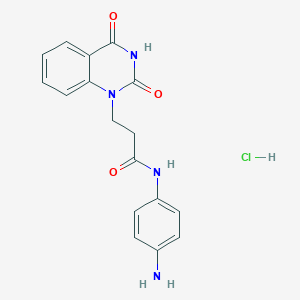 N-(4-Aminophenyl)-3-(2,4-dioxoquinazolin-1-yl)propanamide;hydrochloride