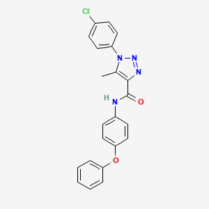 1-(4-chlorophenyl)-5-methyl-N-(4-phenoxyphenyl)-1H-1,2,3-triazole-4-carboxamide