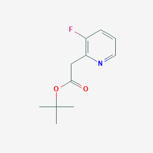 molecular formula C11H14FNO2 B2498622 Tert-butyl 2-(3-fluoropyridin-2-YL)acetate CAS No. 1260674-27-8