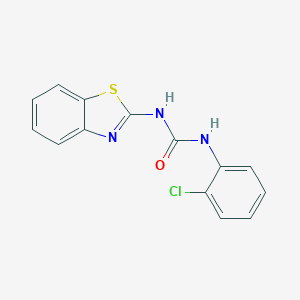 molecular formula C14H10ClN3OS B249863 N-(1,3-benzothiazol-2-yl)-N'-(2-chlorophenyl)urea 