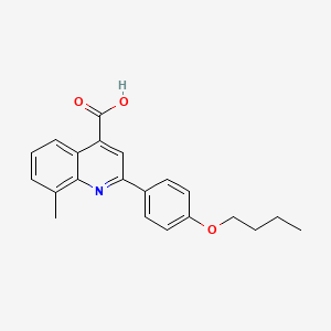 2-(4-Butoxyphenyl)-8-methylquinoline-4-carboxylic acid