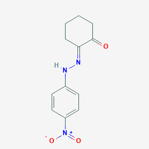 molecular formula C12H13N3O3 B249866 1,2-Cyclohexanedione 1-({4-nitrophenyl}hydrazone) 