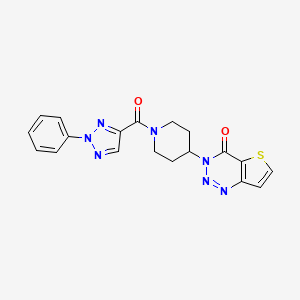 3-(1-(2-phenyl-2H-1,2,3-triazole-4-carbonyl)piperidin-4-yl)thieno[3,2-d][1,2,3]triazin-4(3H)-one