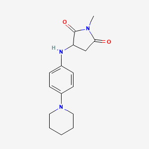 1-Methyl-3-[(4-piperidylphenyl)amino]azolidine-2,5-dione