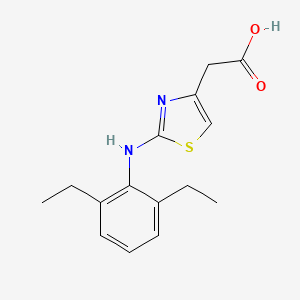 2-[2-(2,6-Diethylanilino)-1,3-thiazol-4-yl]acetic acid