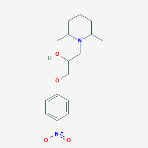 molecular formula C16H24N2O4 B249868 1-(2,6-Dimethylpiperidin-1-yl)-3-(4-nitrophenoxy)propan-2-ol 
