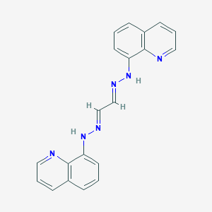 molecular formula C20H16N6 B249869 Ethanedial bis(8-quinolinylhydrazone) 