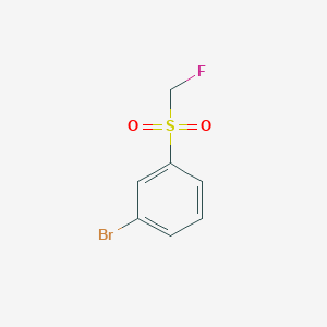 molecular formula C7H6BrFO2S B2498699 1-Bromo-3-(fluoromethylsulfonyl)benzene CAS No. 1394022-50-4