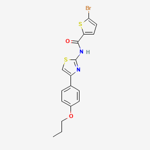 5-bromo-N-[4-(4-propoxyphenyl)-1,3-thiazol-2-yl]thiophene-2-carboxamide