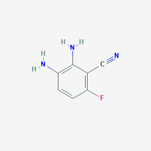 molecular formula C7H6FN3 B2498709 2,3-二氨基-6-氟苯甲腈 CAS No. 1823877-26-4