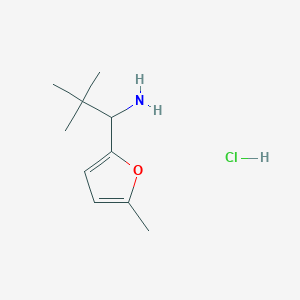 2,2-Dimethyl-1-(5-methylfuran-2-yl)propan-1-amine hydrochloride