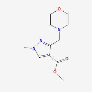 Methyl 1-methyl-3-(morpholin-4-ylmethyl)pyrazole-4-carboxylate