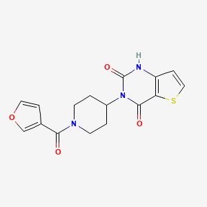 3-(1-(furan-3-carbonyl)piperidin-4-yl)thieno[3,2-d]pyrimidine-2,4(1H,3H)-dione