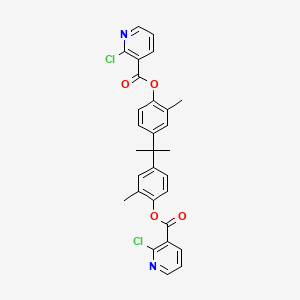 molecular formula C29H24Cl2N2O4 B2498747 [4-[2-[4-(2-Chloropyridine-3-carbonyl)oxy-3-methylphenyl]propan-2-yl]-2-methylphenyl] 2-chloropyridine-3-carboxylate CAS No. 721886-31-3