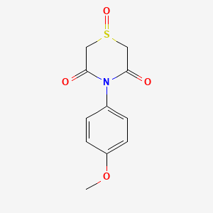 4-(4-Methoxyphenyl)-1-oxo-1,4-thiazinane-3,5-dione