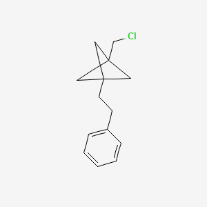 1-(Chloromethyl)-3-(2-phenylethyl)bicyclo[1.1.1]pentane