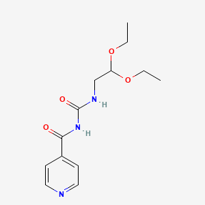 molecular formula C13H19N3O4 B2498773 N-(2,2-diethoxyethyl)-N'-isonicotinoylurea CAS No. 240799-41-1