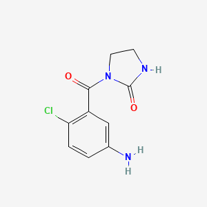 B2498786 1-(5-Amino-2-chlorobenzoyl)imidazolidin-2-one CAS No. 1420792-12-6