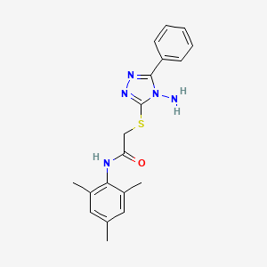 2-((4-amino-5-phenyl-4H-1,2,4-triazol-3-yl)thio)-N-mesitylacetamide