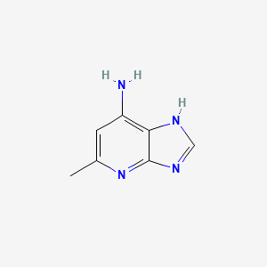 molecular formula C7H8N4 B2498811 5-甲基-1H-咪唑并[4,5-b]吡啶-7-胺 CAS No. 860722-53-8