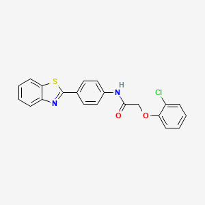 N-[4-(1,3-benzothiazol-2-yl)phenyl]-2-(2-chlorophenoxy)acetamide