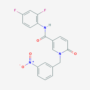 N-(2,4-difluorophenyl)-1-(3-nitrobenzyl)-6-oxo-1,6-dihydropyridine-3-carboxamide