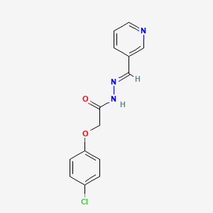 2-(4-chlorophenoxy)-N'-(3-pyridinylmethylene)acetohydrazide