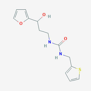 1-(3-(Furan-2-yl)-3-hydroxypropyl)-3-(thiophen-2-ylmethyl)urea