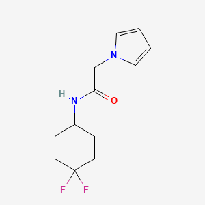 molecular formula C12H16F2N2O B2498867 N-(4,4-difluorocyclohexyl)-2-(1H-pyrrol-1-yl)acetamide CAS No. 2034422-68-7