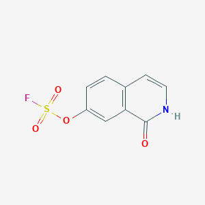 molecular formula C9H6FNO4S B2498882 7-Fluorosulfonyloxy-1-oxo-2H-isoquinoline CAS No. 2411277-09-1