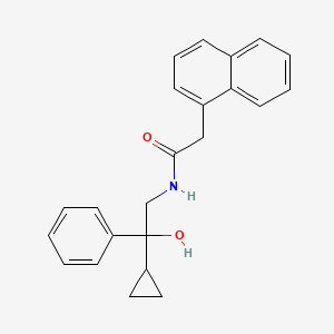 molecular formula C23H23NO2 B2498893 N-(2-环丙基-2-羟基-2-苯基乙基)-2-(萘-1-基)乙酰胺 CAS No. 1421467-09-5