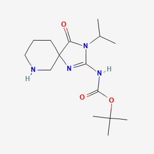 (Z)-tert-Butyl (3-isopropyl-4-oxo-1,3,7-triazaspiro[4.5]decan-2-ylidene)carbamate